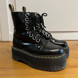 Dr Martens Jadon Platform Black Boot Size 7